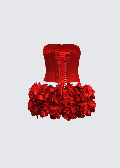 Ensemble de roses rouges