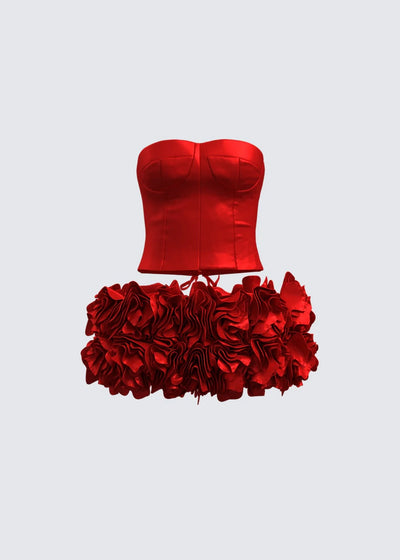 Ensemble de roses rouges